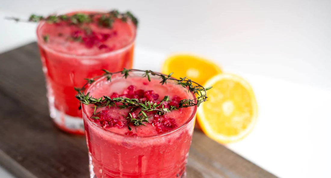 DASH Raspberry Rosemary Spritzer